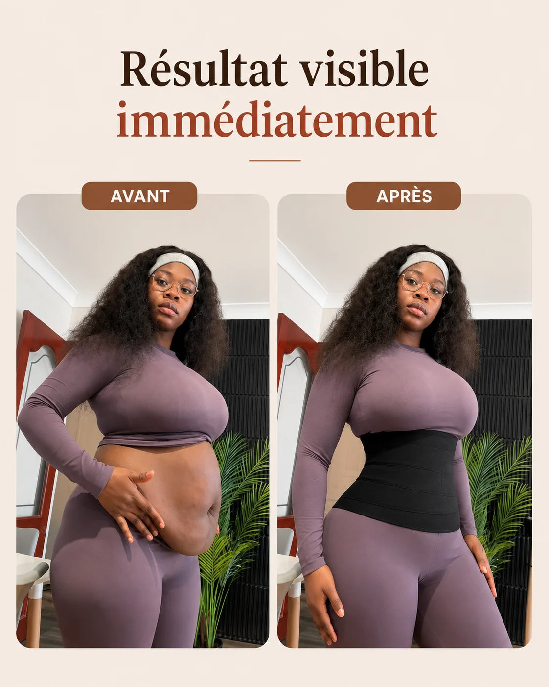 Ceinture ventre plat après l'accouchement