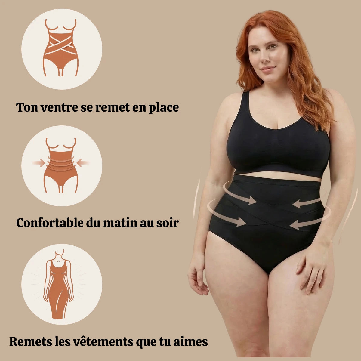 Culotte haute gainante spécial post partum
