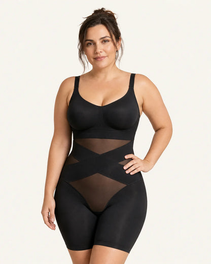 Short gainant compression croisée